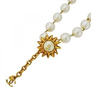 Chanel Pendant Necklace Metal Sun Motif #249999C10B